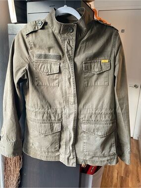 Old Navy Olive Utility Shirt Jacket